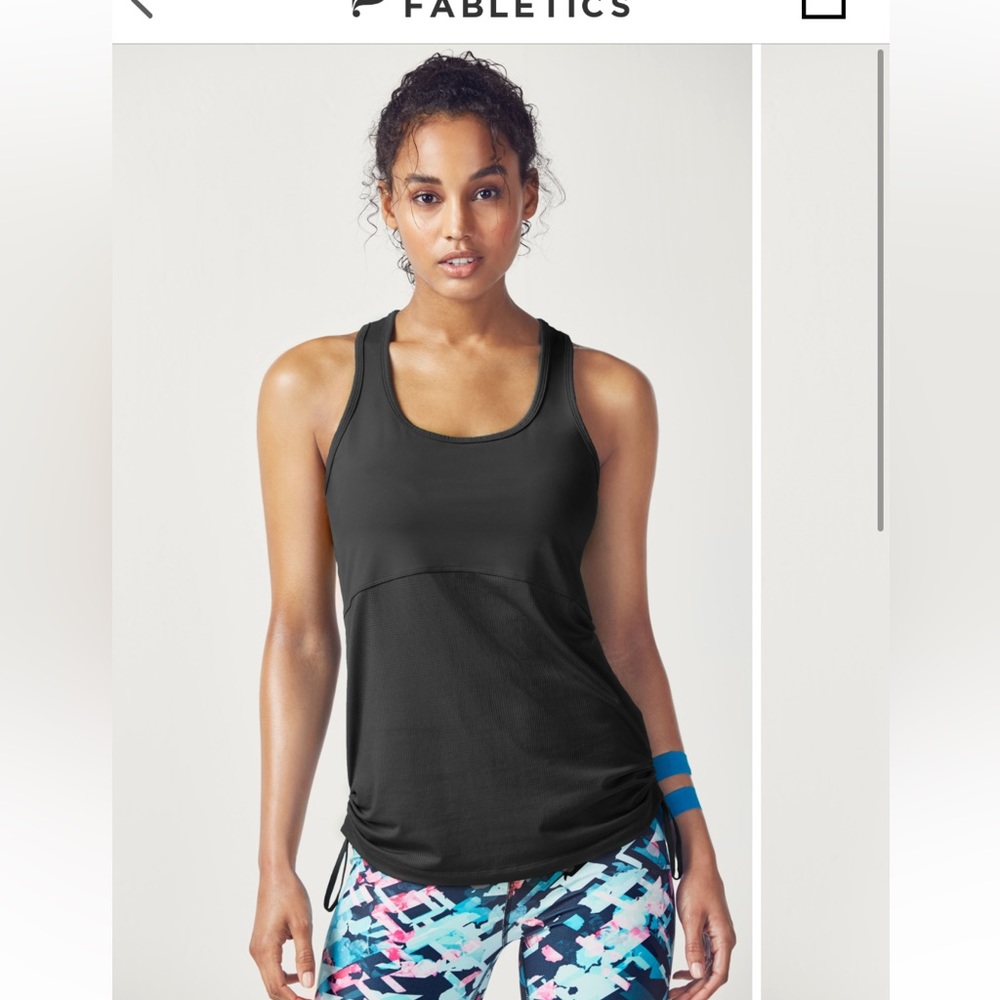 fabletics cashed racer back tank size XXL